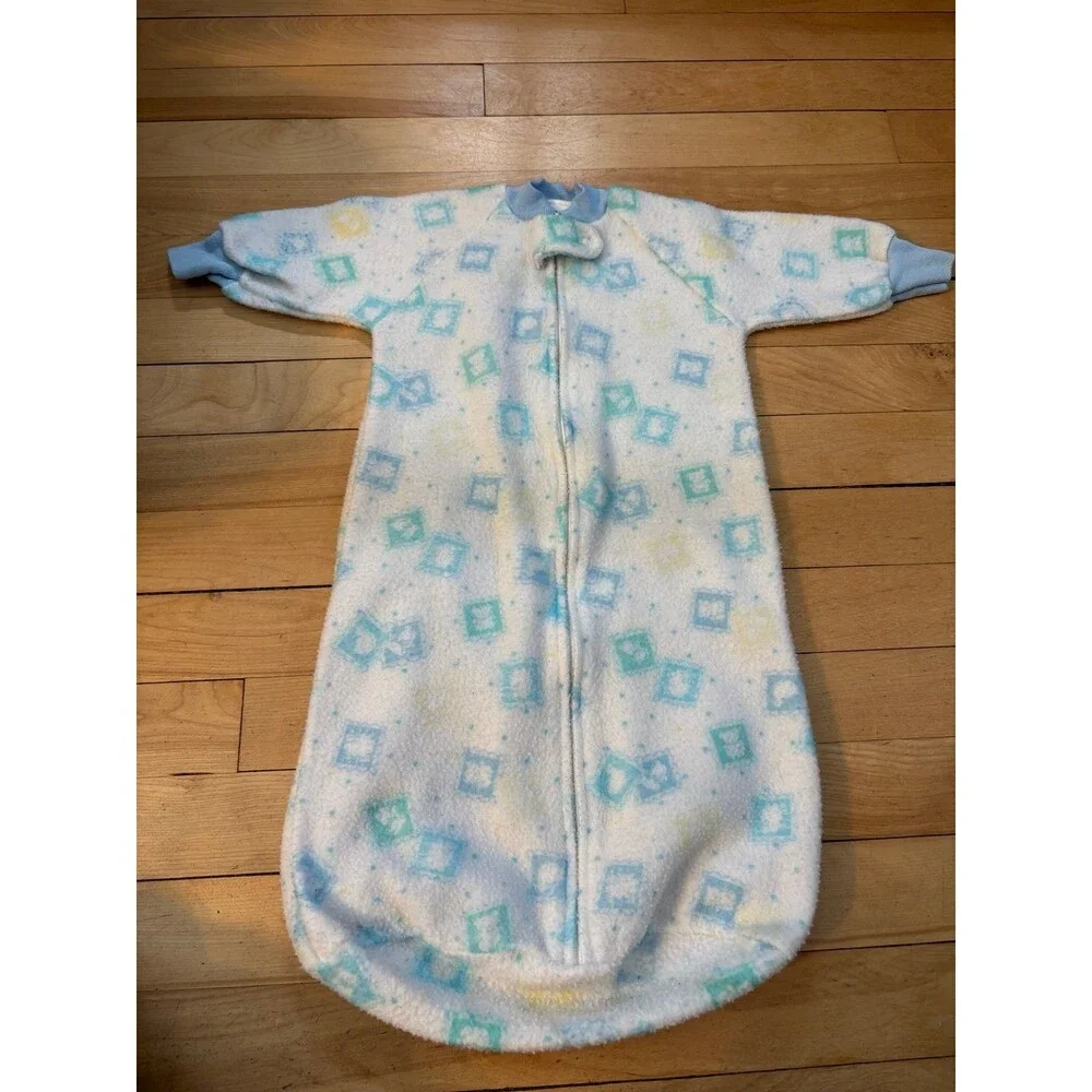 Carter’s vintage sleep sack fleece animals bear sheep bird